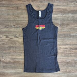 Black Graphic Tank Top